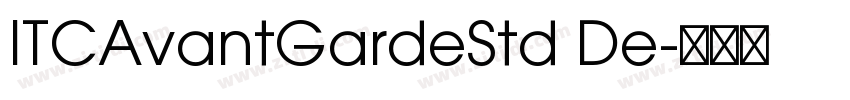 ITCAvantGardeStd De字体转换